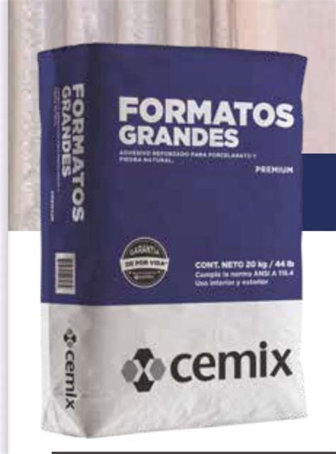 Adhesivo Formatos Grandes Kg Marca Cemix