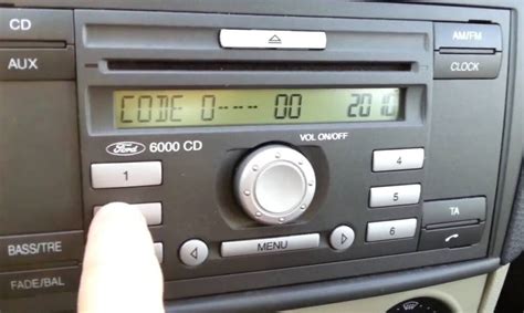 Ford Fiesta Audio System Code Calculator