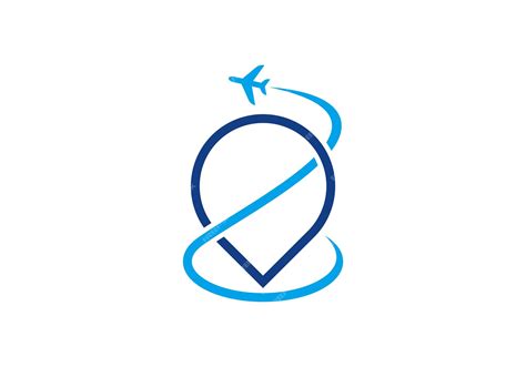 Premium Vector Tour And Travel Logo Design Airplane With Pin Icon