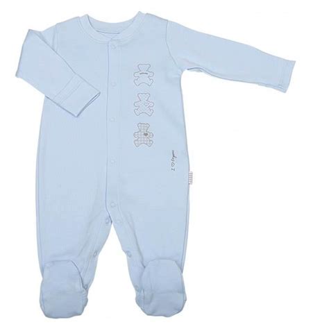 Pyjama Bébé En Coton Bio Basic 3 6m 62 Cm Bleu Cdiscount Puériculture And Eveil Bébé