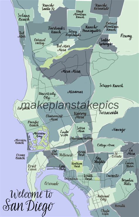 Map Of San Diego Neighborhoods