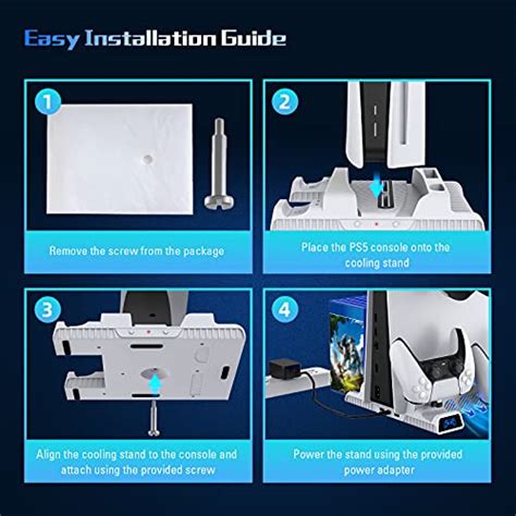 Nexigo Ps5 Vertical Stand With Headset Holder And Ac Adapter For Ps5