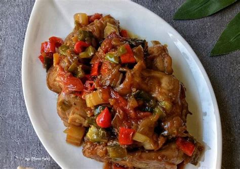 Resep Ayam Kecap Bumbu Iris Oleh Ayu Mama Aura Cookpad