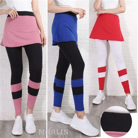 Jual Celana Senam Rok Wanita Legging Rok Wanita Sport Legging Senam