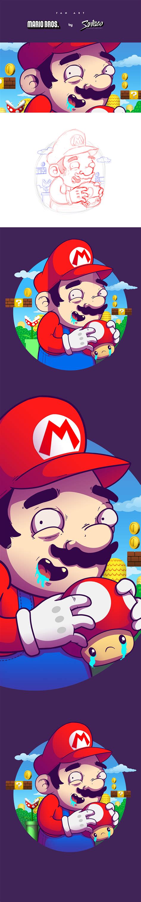 Mario Bros - Fan art. on Behance