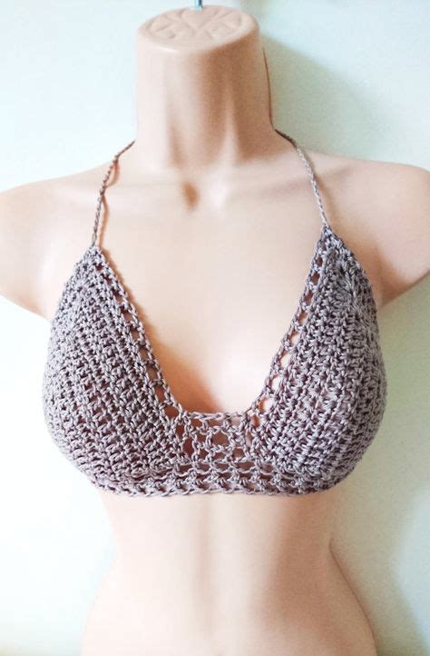 Crochet Bikini Top Cotton Bikini Top By CrochetedGracefully Crochet