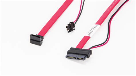 Amphenol Slim SATA To SATA With Power Cable 150MM Pactech