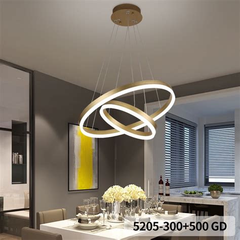 Lustra LED Minimalist Ring Cu Telecomanda Wifi 2 4G Gold Lumina Rece