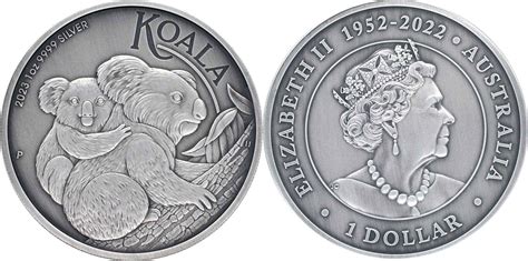 1 Dollar KOALA 1 Oz Silver Coin 1 Australia 2023 Antique Finish MA Shops