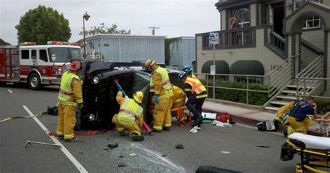 Driver Extricated From Car After Crash Los Angeles Times