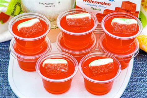 Malibu Watermelon Rum Jello Shots Trop Rockin