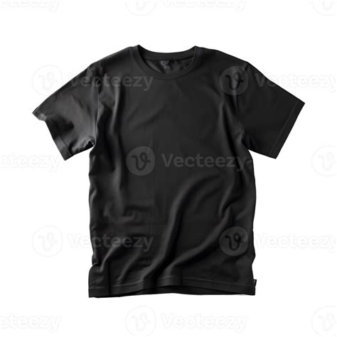 black tshirt mockup on transparent background 23334412 PNG