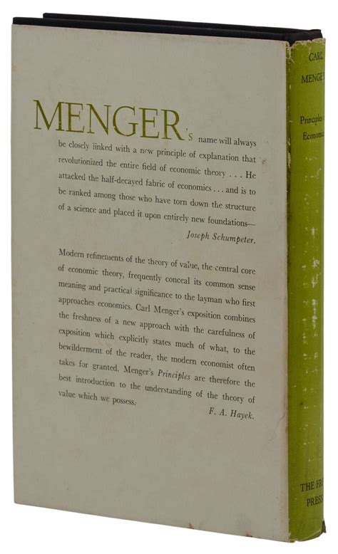 Principles of Economics | Carl Menger | First Edition in English