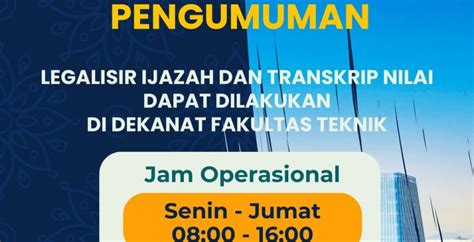 Legalisir Ijazah Dan Transkrip Nilai Dapat Dilakukan Di Dekanat