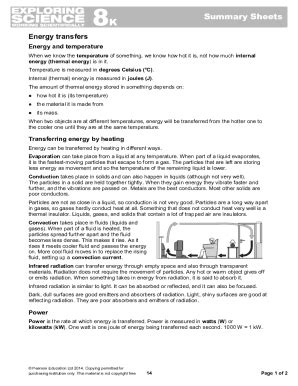 Fillable Online First Law Of Thermodynamics Thermal Energy And