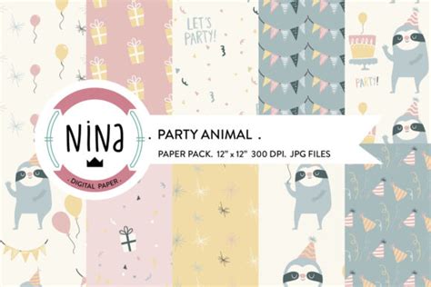 Dinosaur Digital Paper Graphic By Nina Prints Creative Fabrica