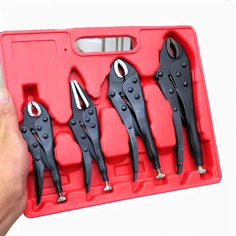 4pcs/set Multifunction locking pliers lock wrench vise grip pliers ...