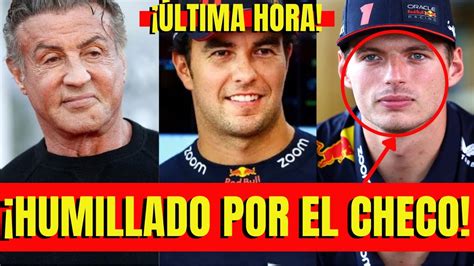 SYLVESTER STALLONE ENVÍA REGALO MILLONARIO a SERGIO CHECO PERÉZ que