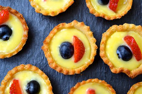 Mini Tarts with Lemon Curd & Berries (Paleo) - Every Last Bite