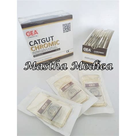 Jual Catgut Chromic Suture Benang Jahit Bedah Cm Gea Box