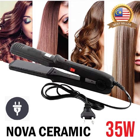 Nova NHC 522CRM Hair Straightener Ceramic Hair Iron Pelurus Rambut