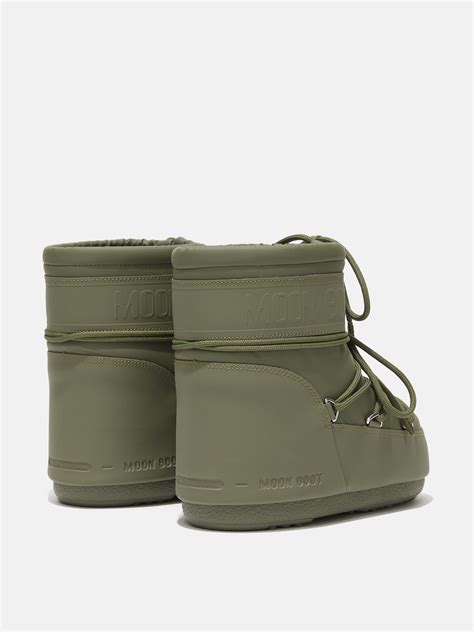 Icon Low Khaki Rubber Boots Moon Boot® Official Au Store