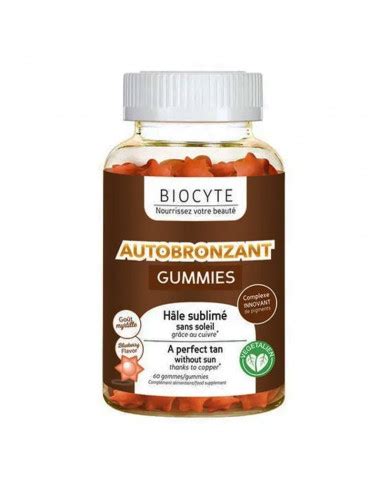 Biocyte Autobronzant Gummies Gommes Archange Pharma