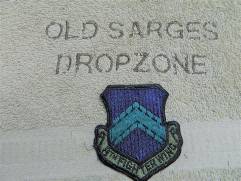 USAF Patch 8th Fighter Wing Subdued Old Sarge S Drop Zone