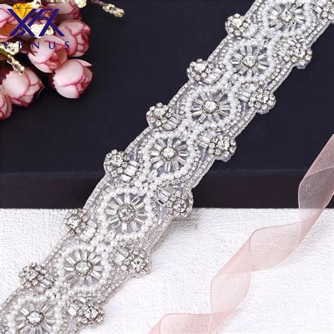 Xfx Venus 10 Pieces Bridal Applique For Wedding Dress Beaded Clear