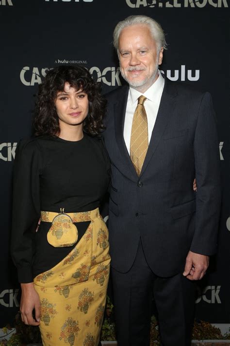 Photo : Gratiela Brancusi et son compagnon Tim Robbins lors de l'avant