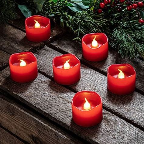 Lights4fun Set Of 3 Real Wax Battery Operated Flameless Led Candles