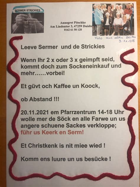 Kaffee Kuchen Bei Den Sermer Strickies Am Sa 20 November 2021 Herz