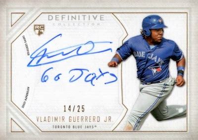 Vladimir Guerrero Jr Topps Auto 25 RC