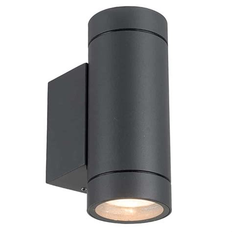 Led Buitenlamp Nubië Rond Antraciet Up En Downlighter Ip44