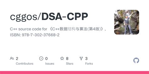 Github Cggos Dsa Cpp C Source Code For C Isbn