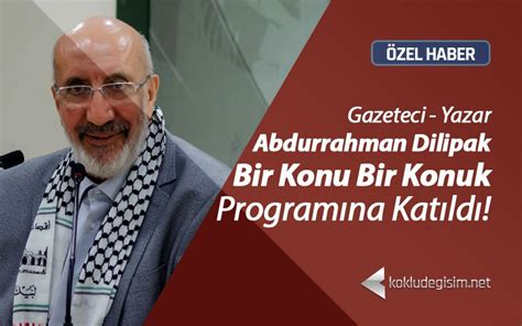 Köklü Değişim Abdurrahman Dilipak Filistin Huzura İslam ın Hakim