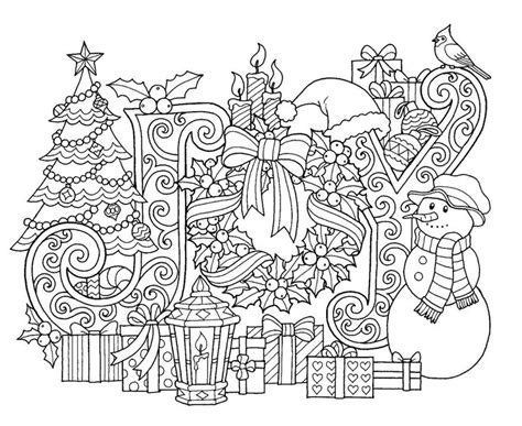 Free Printable Christmas Coloring Pages Adult