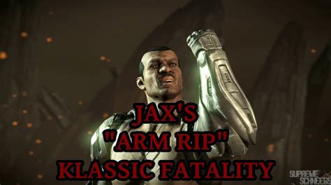 Mortal Kombat X Jaxs Arm Rip Klassic Fatality Performed On All Characters Youtube