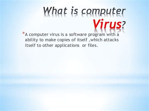 Computer Virus Powerpoint Presentation