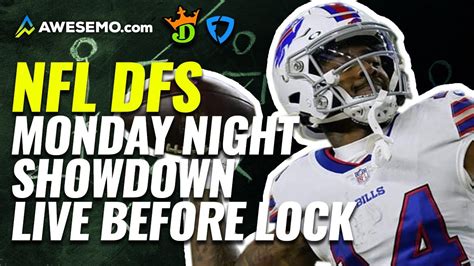 Nfl Dfs Showdown Live Before Lock Mnf Week 13 Patriots At Bills