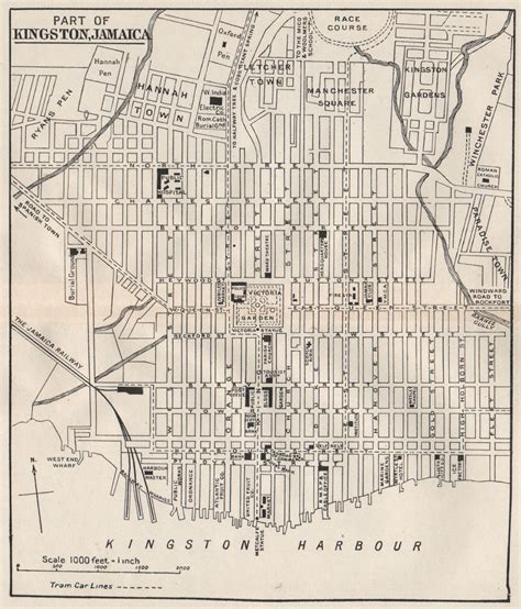 Map Of Kingston Jamaica Neighborhoods