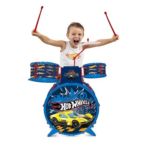 Bateria Infantil Radical Banquinho Hot Wheels Fun Em Promo O Ofertas Na Americanas
