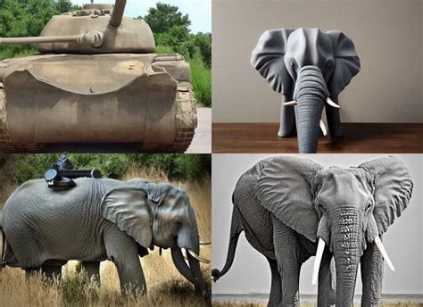 Tank In The Shape Of Elephant With Elephant Head Stable Diffusion