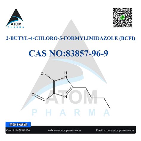 2 BUTYL 4 CHLORO 5 FORMYLIMIDAZOLE BCFI Atom ATOMPHARMA