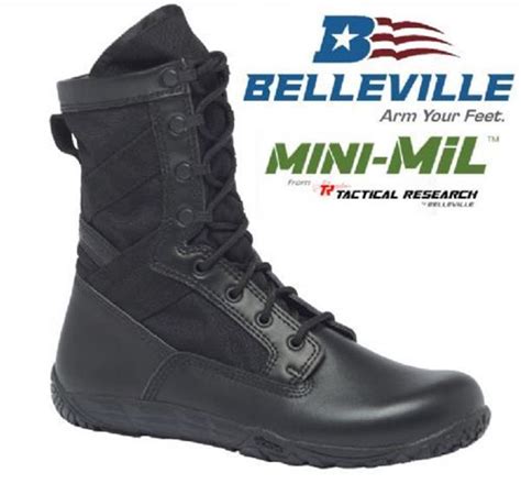 Belleville Tr Tactical Research Mini Mil Boots Black Lightweight