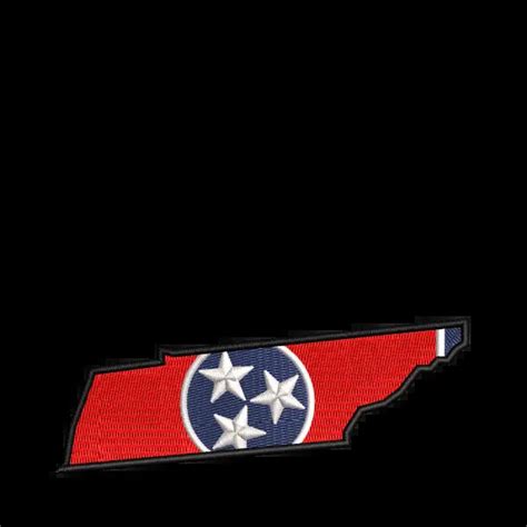 Tennessee State Flag Decal » EMDIGITIZER