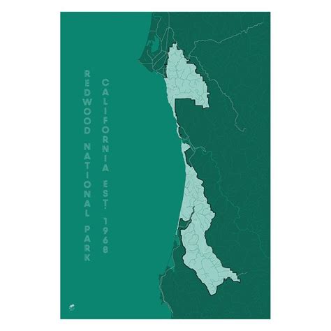 Redwood National Park Map | Redwood national park, National parks map ...