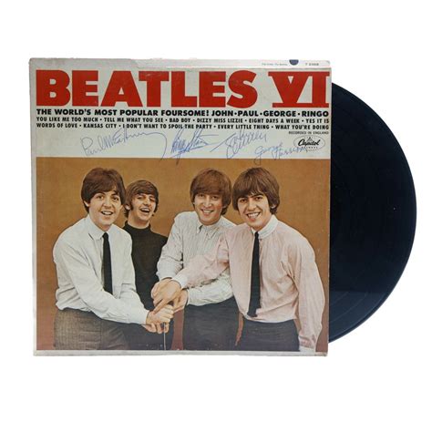 Beatles Signed "beatles Vi" Album Auction