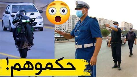 شاهدوا كيف تترصد عناصر الشرطة لسائقي الدراجات النارية المتـ هورين في