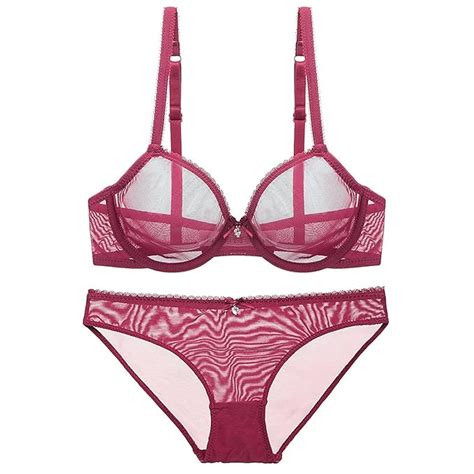 Buy Bluewhalebaby Women S Comfort Bras And Panty Set Sexy Lingerie See